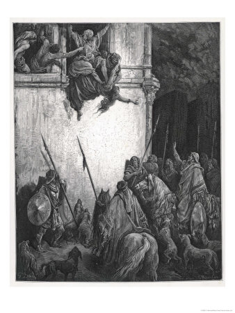 Jezebel The Wicked Queen Of Ahab Insults Jehu Who Has Taken Her Son's Throne by C. Mavrand Pricing Limited Edition Print image