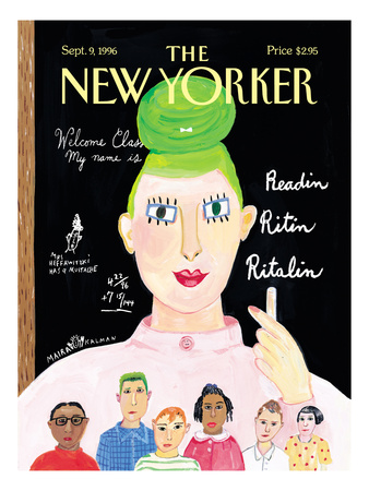 The New Yorker Cover - September 9, 1996 by Maira Kalman Pricing Limited Edition Print image