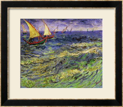 Seascape At Saintes-Maries (View Of Mediterranean) 1888 by Vincent Van Gogh Pricing Limited Edition Print image