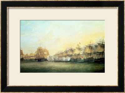 The Fourth Action Off Trincomalee Between The English Under Admiral Sir Edward Hughes (C. 1720-94) by Dominic Serres Pricing Limited Edition Print image
