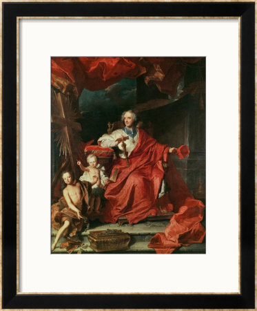Cardinal De Bouillon (1643-1715) Opening The Holy Door, 1708 by Hyacinthe Rigaud Pricing Limited Edition Print image
