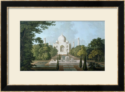 The Taj Mahal, Agra, From The Garden, Published 1801 by Thomas & William Daniell Pricing Limited Edition Print image