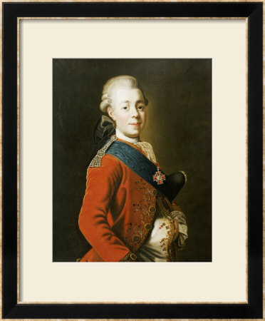 Portrait Of Grand Duke Paul Petrovich (Future Tsar Paul I) by Alexander Roslin Pricing Limited Edition Print image