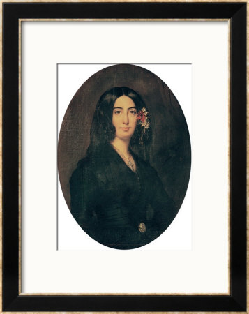 Portrait Of George Sand (1804-76) by Auguste Charpentier Pricing Limited Edition Print image