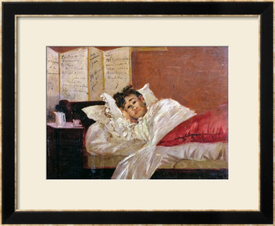 Arthur Rimbaud In His Bed In Brussels by Jef Rossman Pricing Limited Edition Print image