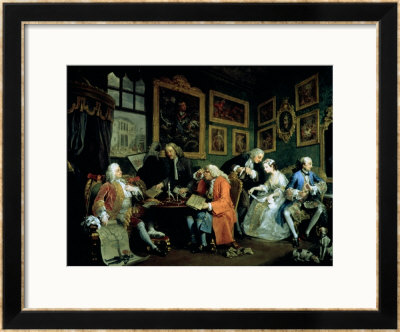 Marriage A La Mode: I, The Marriage Contract, Before 1743 by William Hogarth Pricing Limited Edition Print image