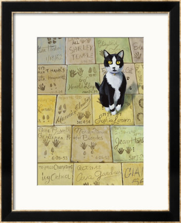 Cat In Hollywood (Chat A Hollywood) by Isy Ochoa Pricing Limited Edition Print image