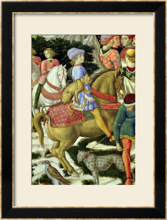 Portrait Of Giuliano De'medici, Detail From The Journey Of The Magi Cycle In The Chapel, Circa 1460 by Benozzo Di Lese Di Sandro Gozzoli Pricing Limited Edition Print image