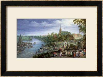 The Annual Parish Fair In Schelle, 1614 by Jan Brueghel The Elder Pricing Limited Edition Print image