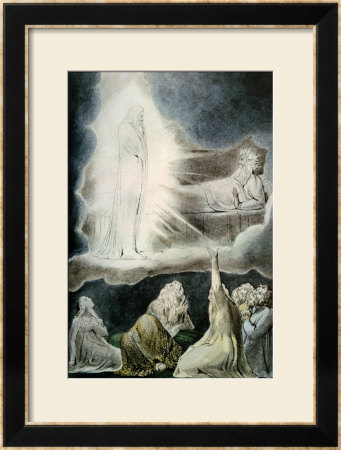 The Vision Of Eliphaz, 1825 by William Blake Pricing Limited Edition Print image