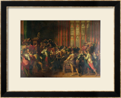 Charles I Demanding The Five Members In The House Of Commons In 1642 by John Singleton Copley Pricing Limited Edition Print image