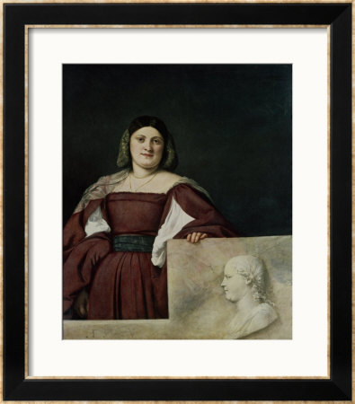 Portrait Of A Lady (La Schiavona), Circa 1510-12 by Titian (Tiziano Vecelli) Pricing Limited Edition Print image