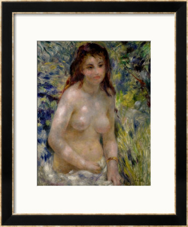 Study. Torso, Effect Of Sunlight, Circa 1875-76 by Pierre-Auguste Renoir Pricing Limited Edition Print image