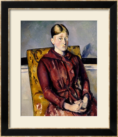 Madame Cezanne With A Yellow Armchair, 1888-1890 by Paul Cézanne Pricing Limited Edition Print image