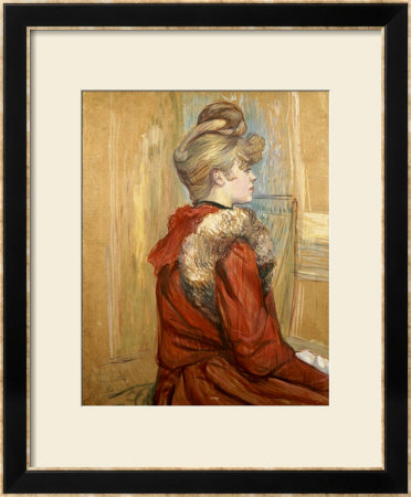 Girl In A Fur, Miss Jeanne Fountain, 1891 by Henri De Toulouse-Lautrec Pricing Limited Edition Print image