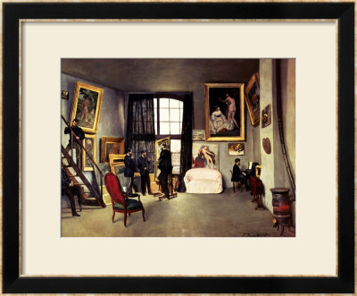 The Artist's Studio, 1870 by Frederic Bazille Pricing Limited Edition Print image