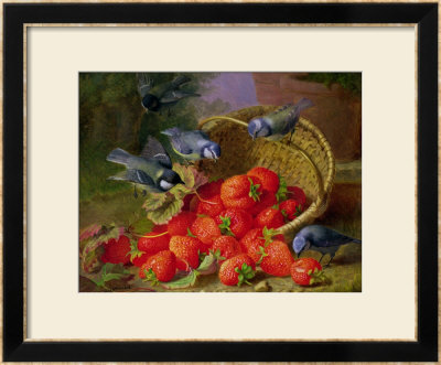 Still Life With Strawberries And Bluetits by Eloise Harriet Stannard Pricing Limited Edition Print image