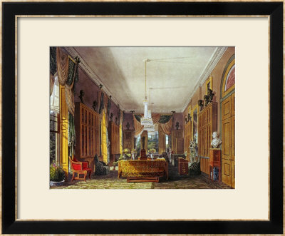 The Queen's Library, Frogmore, Pyne's Royal Residences, 1818 by William Henry Pyne Pricing Limited Edition Print image
