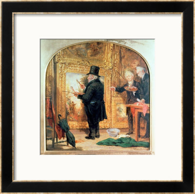 J. M. W.Turner At The Royal Academy, Varnishing Day by William Parrott Pricing Limited Edition Print image