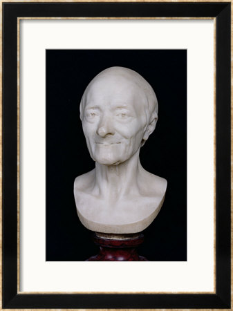 Bust Of Voltaire (1694-1778) Without His Wig, 1778 by Jean-Antoine Houdon Pricing Limited Edition Print image