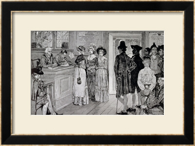 Women At The Polls In New Jersey by Howard Pyle Pricing Limited Edition Print image