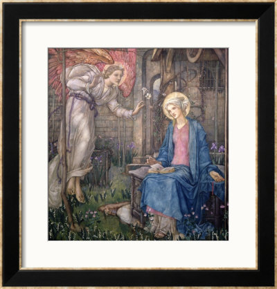 The Annunciation by Edward Reginald Frampton Pricing Limited Edition Print image
