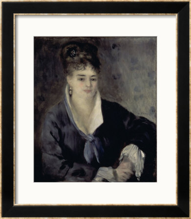 Lady In Black by Pierre-Auguste Renoir Pricing Limited Edition Print image