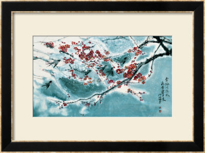 Plum Blossom In Snow by Haizann Chen Pricing Limited Edition Print image