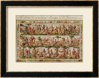 The Principal Peoples Of The Americas, Circa 1798-99 by Jacques Grasset De Saint-Sauveur Pricing Limited Edition Print image
