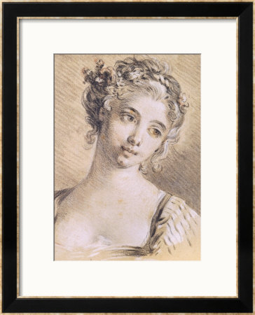 Head Of A Young Girl by Francois Boucher Pricing Limited Edition Print image