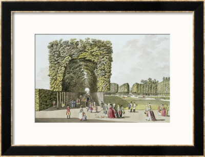 Part Of The Garden At Ausgarten, Vienna, From Pleasure Gardens In And Around Vienna by Johann Ziegler Pricing Limited Edition Print image