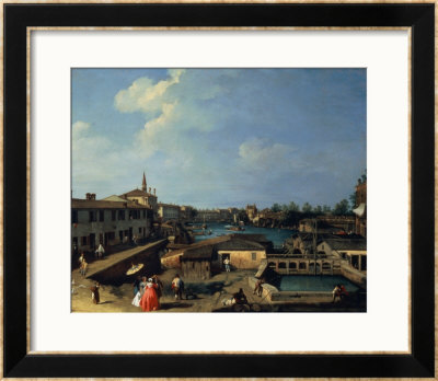 Dolo On The Brenta by Canaletto Pricing Limited Edition Print image