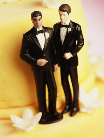 Two Groom Wedding Cake Figurines by Paul Stewart Pricing Limited Edition Print image