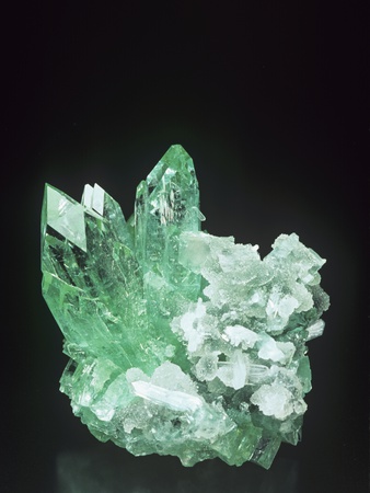 Apophyllite Crystals With Stilbite, Jalgaon, Maharashtra, India by Mark Schneider Pricing Limited Edition Print image