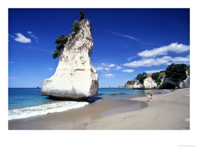 Cathedral Cove, Coromandel Peninsula by David Wall Pricing Limited Edition Print image