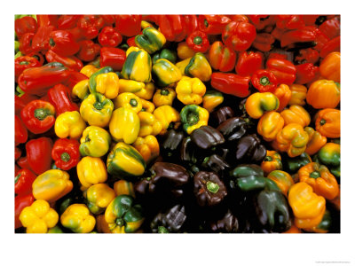 Peppers, Ferry Building Farmer's Market, San Francisco, California, Usa by Inger Hogstrom Pricing Limited Edition Print image