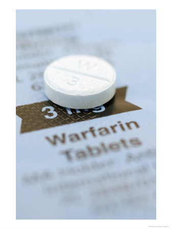 Warfarin Tablet On Blister Pack by Geoff Kidd Pricing Limited Edition Print image