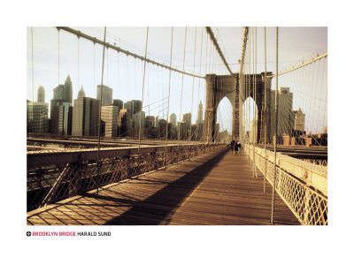 Brooklyn Bridge, New York by Harald Sund Pricing Limited Edition Print image