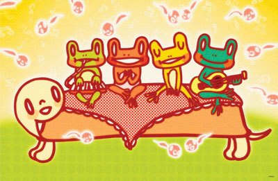 Frog Band by Minoji Pricing Limited Edition Print image