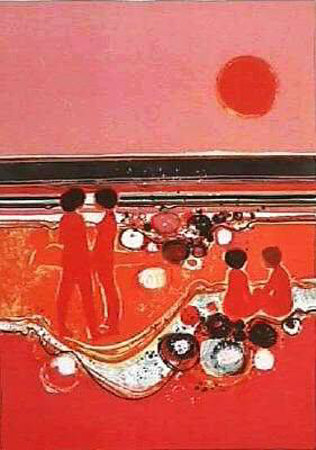 La Plage Rose by Frederic Menguy Pricing Limited Edition Print image