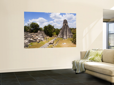 Ruins Of Mayan Temple One And Acropolis North As Seen From Temple Two by Bill Bachmann Pricing Limited Edition Print image