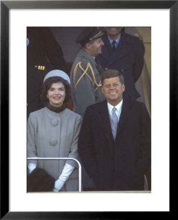 President Kennedy With First Lady Jackie At His Inauguration by Leonard Mccombe Pricing Limited Edition Print image