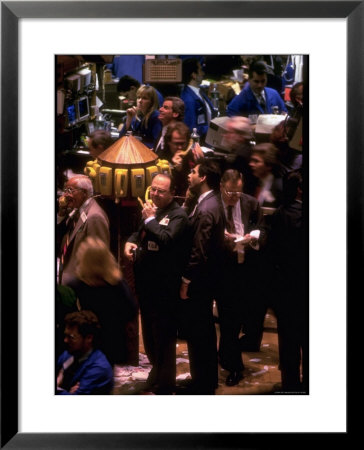 Busy Trading Floor Of Ny Stock Exchange by Ted Thai Pricing Limited Edition Print image