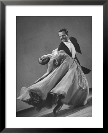 Frank Veloz And Yolanda Casazza, Husband And Wife, Top U.S. Ballroom Dance Team Performing by Gjon Mili Pricing Limited Edition Print image