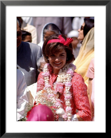 First Lady Jackie Kennedy Arriving At The Jaipur Airport During Her Tour Of India by Art Rickerby Pricing Limited Edition Print image
