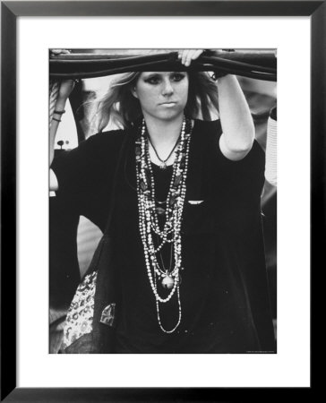Hippie Girl At Woodstock Music Festival by Bill Eppridge Pricing Limited Edition Print image
