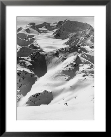 Skiers On French Alps Near New Resort by Loomis Dean Pricing Limited Edition Print image