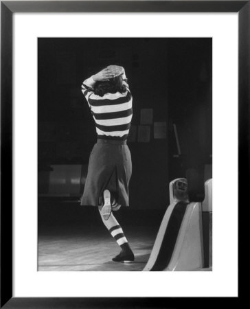 Model Wearing Desinger Bowling Outfit by Yale Joel Pricing Limited Edition Print image