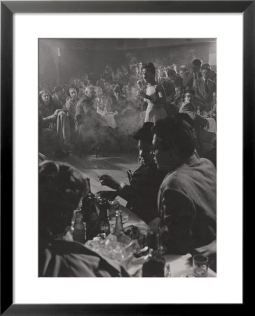 Female Vocalist Entertains Patrons At Cafe Society Downtown by Gjon Mili Pricing Limited Edition Print image