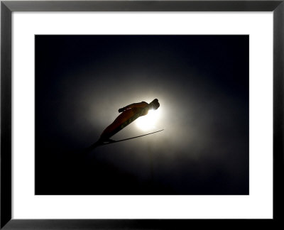 Ski Jumper In Action, Torino, Italy by Chris Trotman Pricing Limited Edition Print image